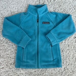 Columbia Kids Teal Fleece Full-Zip Jacket